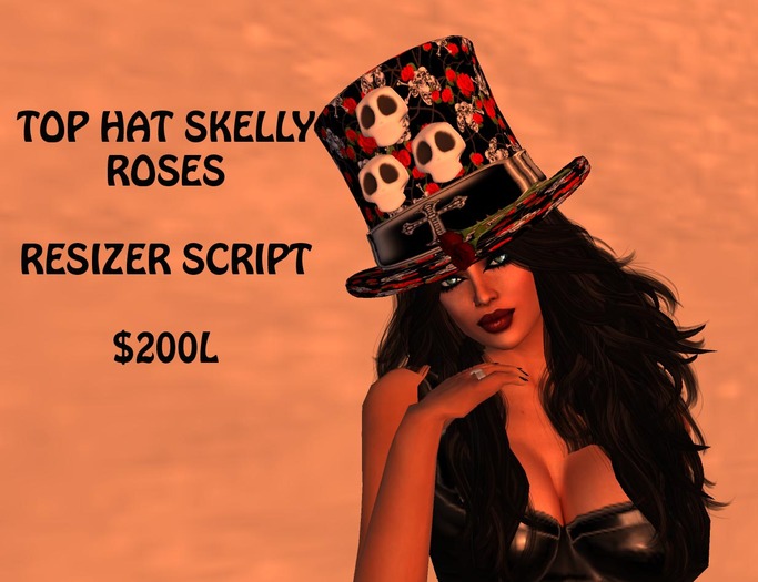 TOP HAT SKELLY ROSES