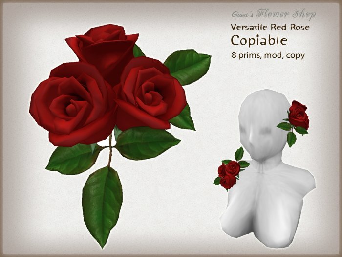 (g.) Versatile Red Rose