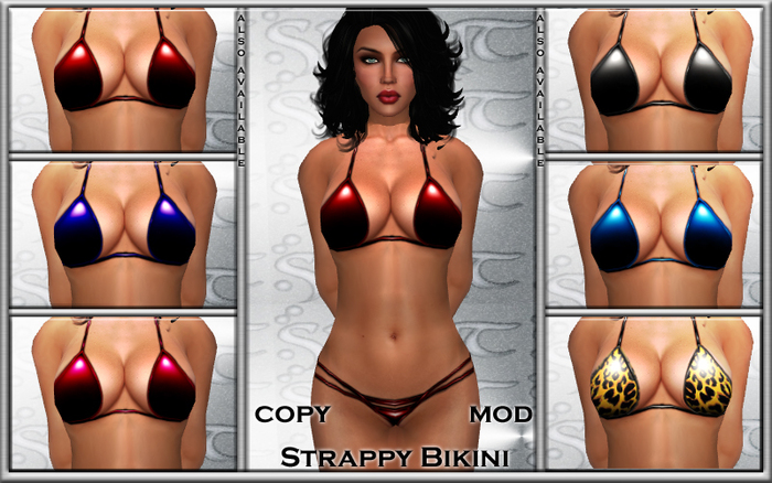 *S* Red Strappy bikini Store bag