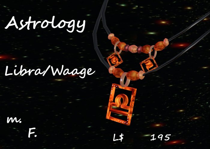 Necklace Astrology Libra/Waage