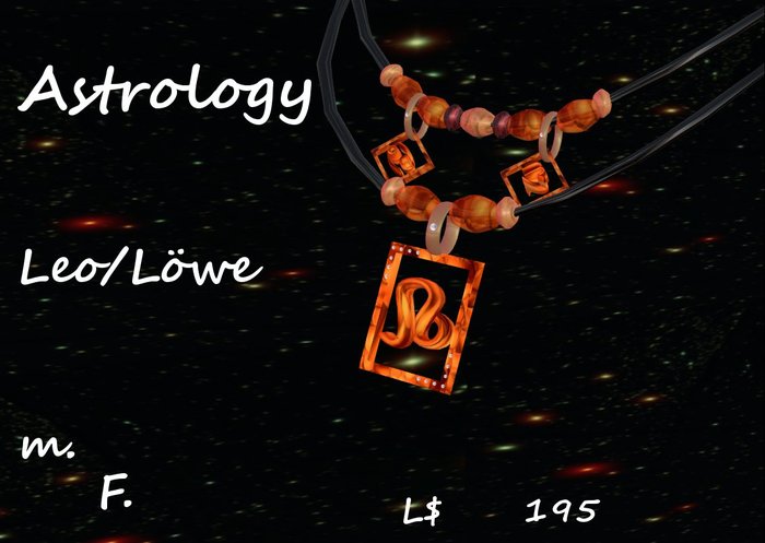 Necklace Astrology Leo/Loewe