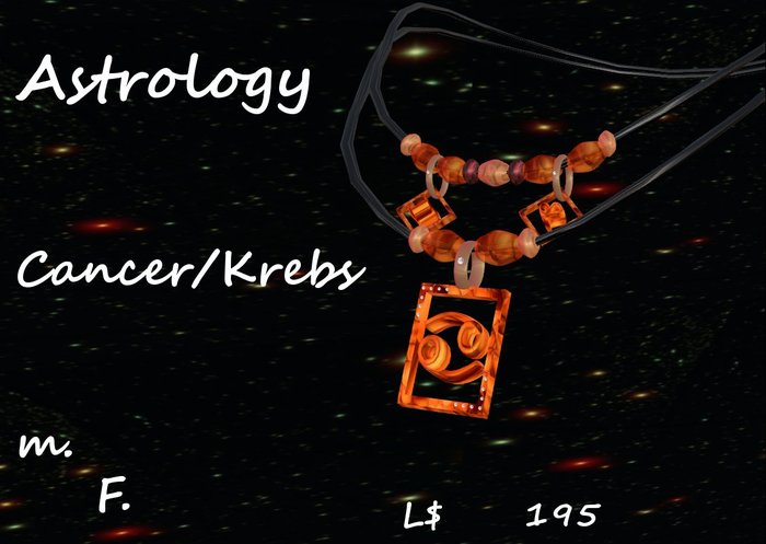 Necklace Astrology Cancer/Krebs