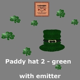 St. Patrick - Paddy hat 2 - green, with emitter