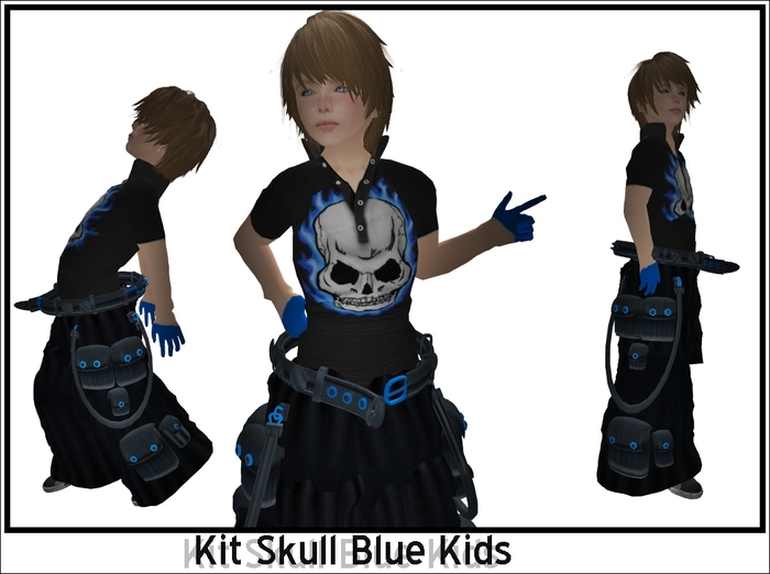 Kit Skull Blue Kids