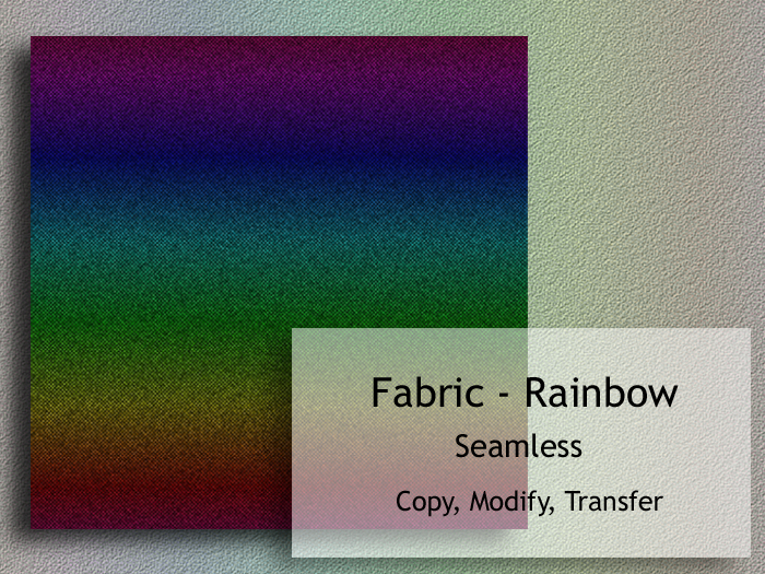 Fabric Rainbow -  Seamless Texture  Full Perm