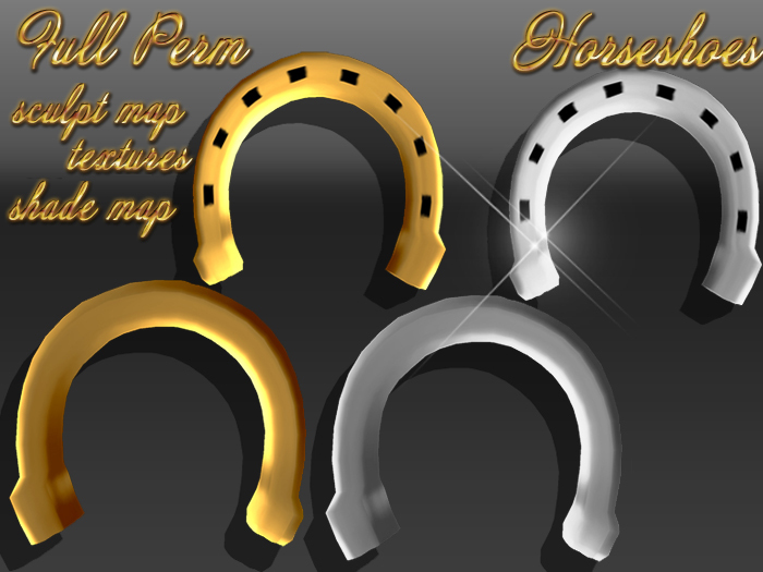 FULL PERM Horseshoe Sculpt Map, Shade Map & Textures