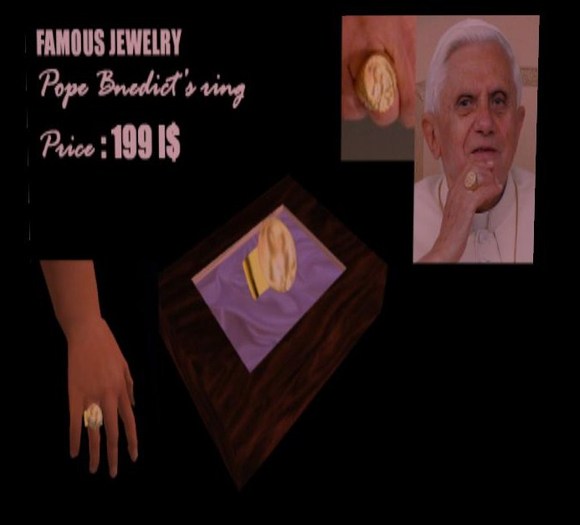 Pope Benedict`s ring