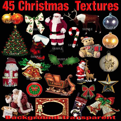 45 CHRISTMAS TEXTURES / DECORATION CHRISTMAS TEXTURES