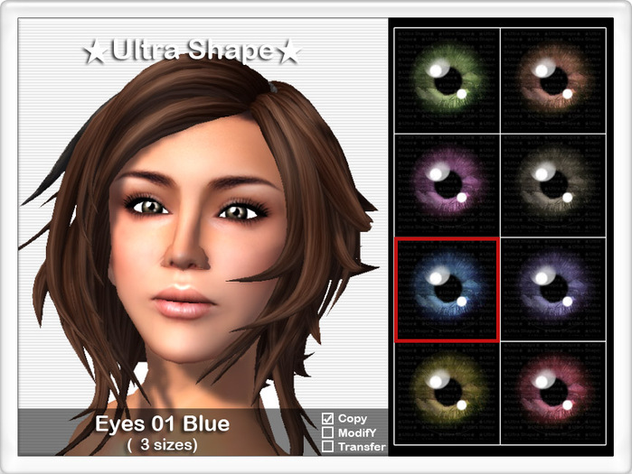 *Ultra Shape Eyes 01 - Blue