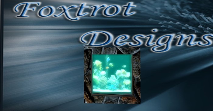Light Blue Brick Aquarium Foto Fall Box