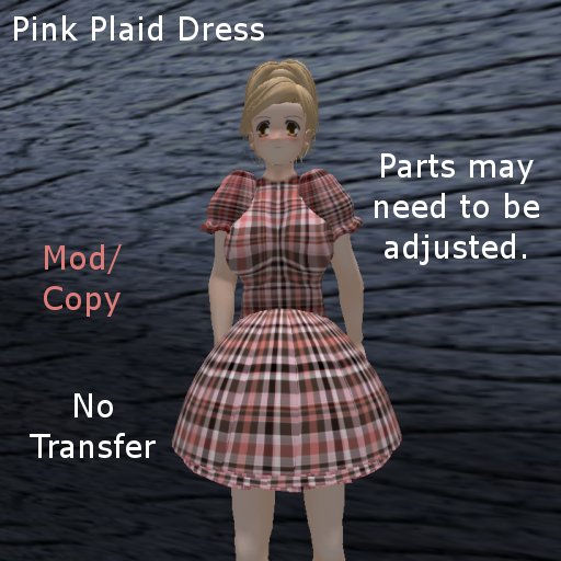*Dollarbie* Pink Plaid Dress