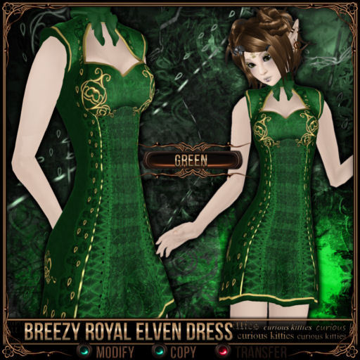 Breezy Royal Elven Dress 