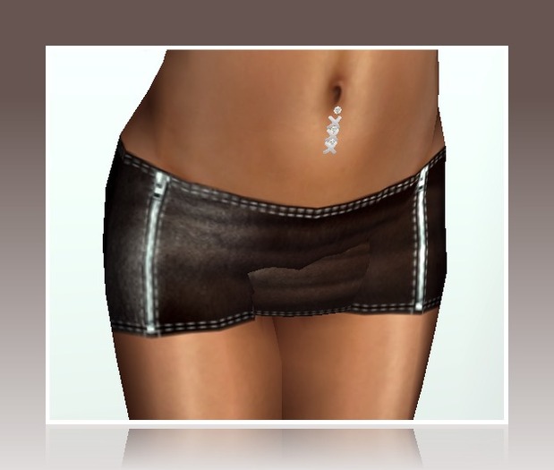 !!!LeAtHeR mInI!!! dOuBlE zIpPeR bRoWn