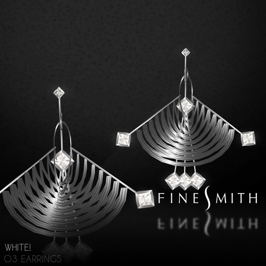 FINESMITH- WHITE O3 earrings 