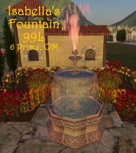  Isabella's Fountain  - Low Prim