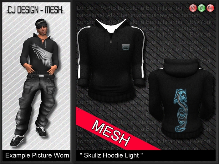.:CJ-MESH:. DEMO Hoodie