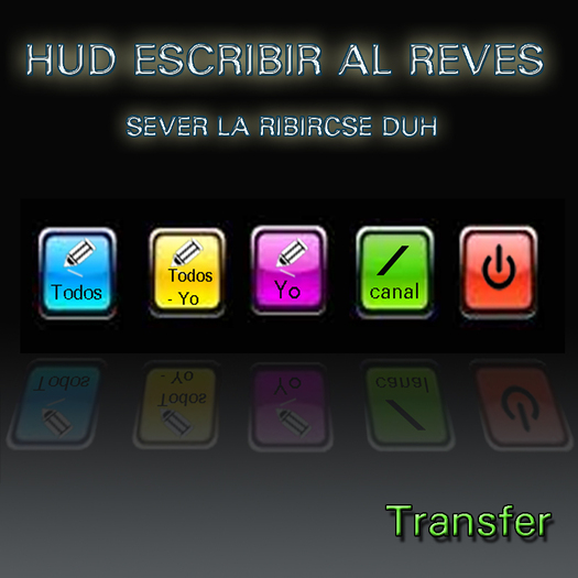 HUD ESCRIBIR AL REVES box Xs
