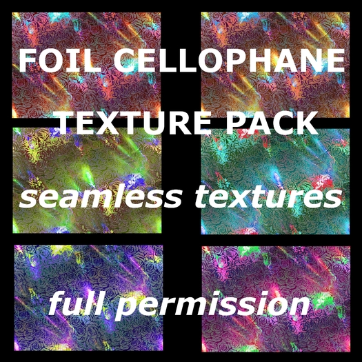 Foil cellophane texture pack