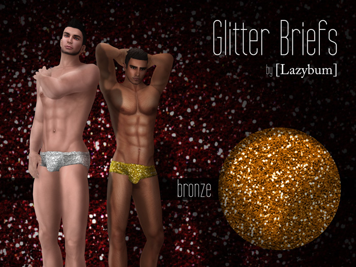 [Lazybum] Glitter Briefs Bronze