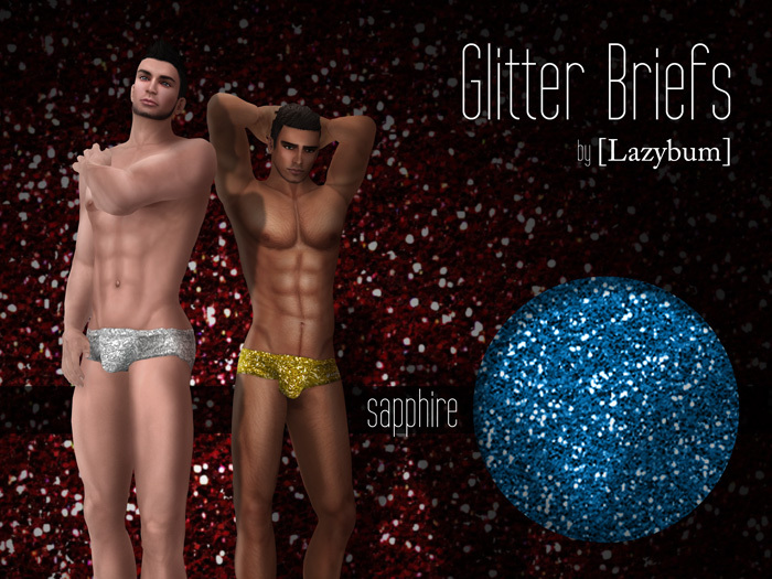 [Lazybum] Glitter Briefs Sapphire