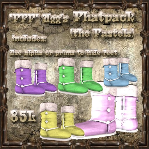 *PPP* Ugg Phatpack (pastels)(boxed)
