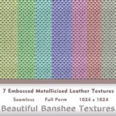 *BBT* BOXED 7 Embossed Metallicized Leather Textures - Washed Out