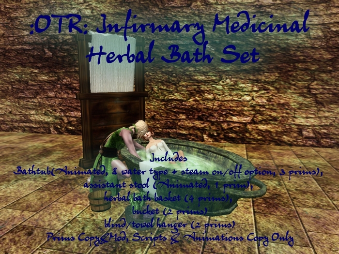 :OTR: Infirmary Medicinal Herbal Bath Set