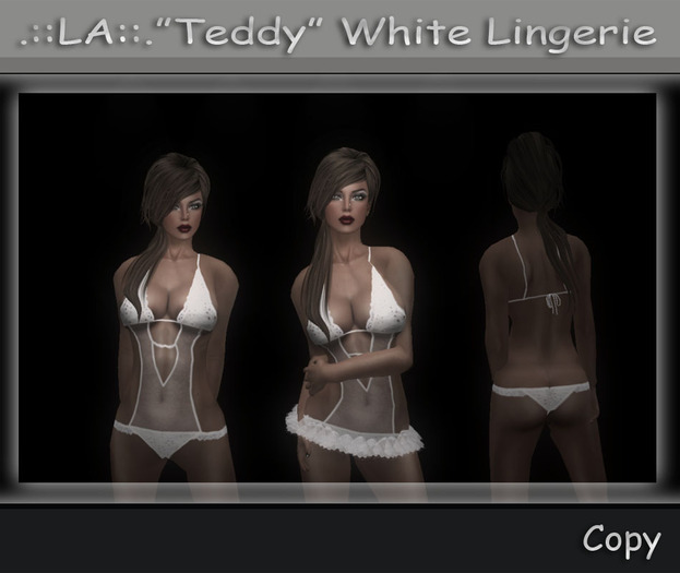 .::LA::."Teddy" White Lingerie