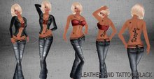 LEATHER AND TATTOO BLACK