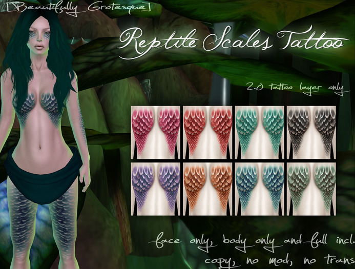 [Beautifully Grotesque] Reptile Scales Tattoo Forest