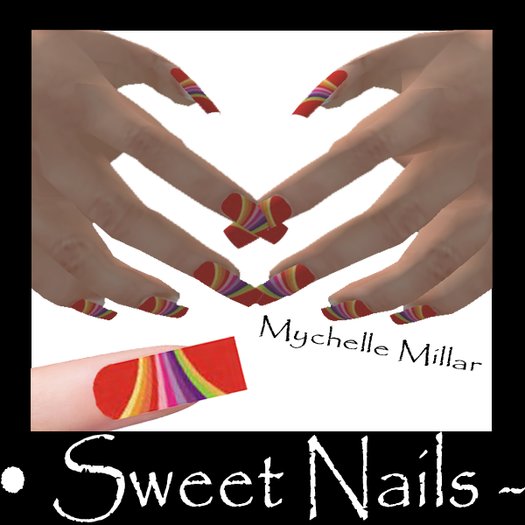 Long-nails 7 Colorful Colors and Shapes
