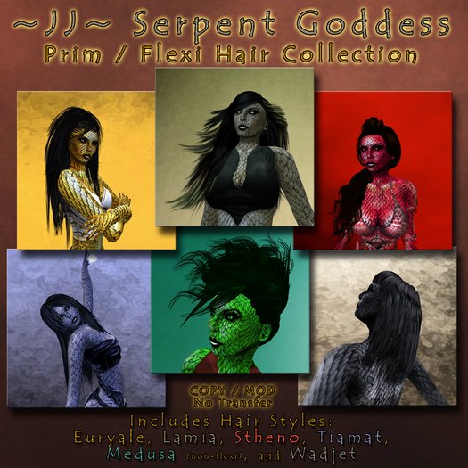 ~JJ~ Serpent Goddess Hair Collection
