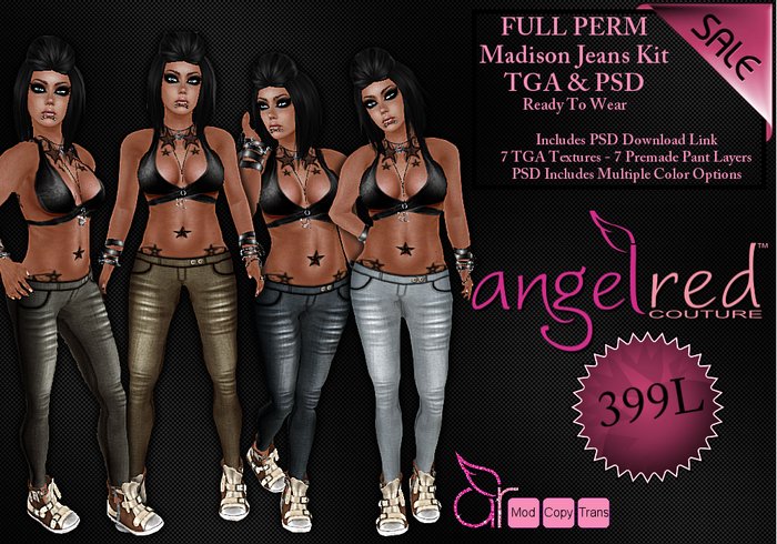 AngelRED - FULL PERM Madison Jeans Kit