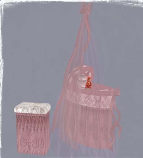PInk Damask Bassinet