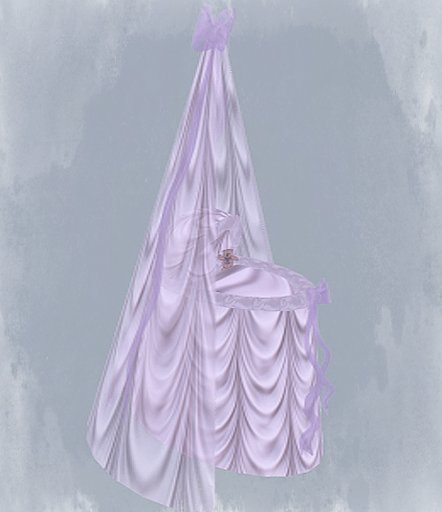 Lavendar Ruffles Bassinet
