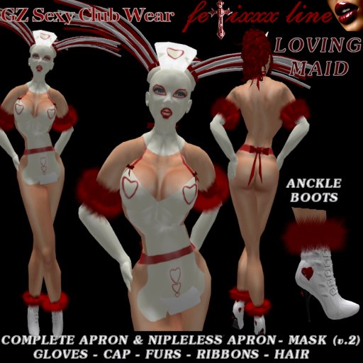 GZ Fetixxx Apron Maid Latex Masked