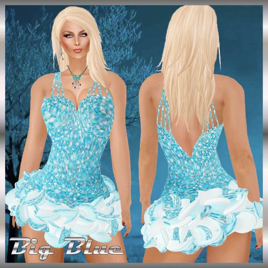 K&L Dress Big Blue
