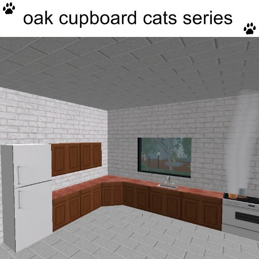 oak kitchen set boxed