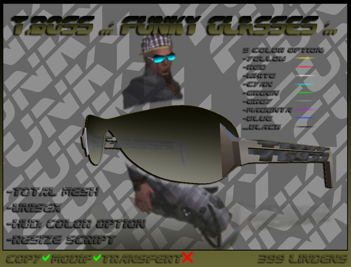 [T.BOSS].Funky Glasses Package