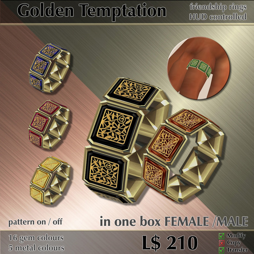 Golden Tempation Rings
