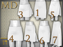 [MD] 7 mesh skirts pack FULL PERM (Mesh+AO+UV+Alpha)