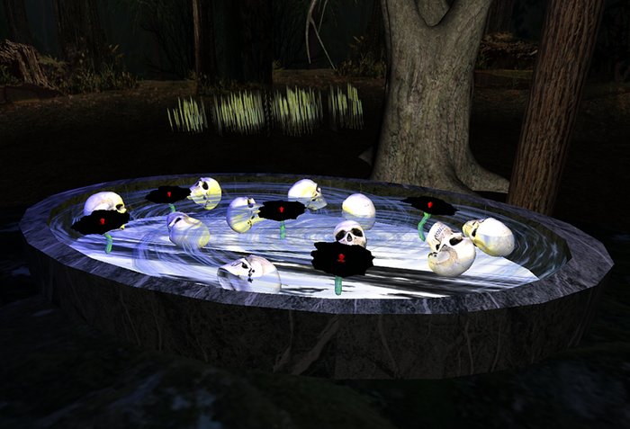 Heads Roll Gothic Fountain