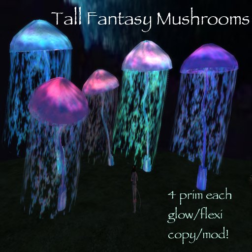 Tall Fantasy Mushrooms