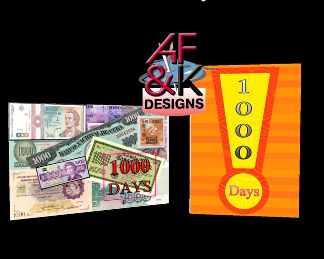 AF&K Designs - 1000 Days Greeting Card