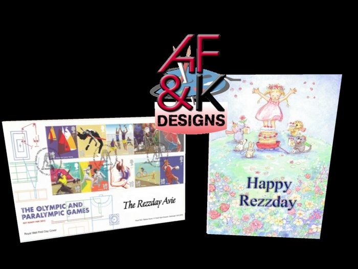 AF&K Designs - Rezzday "Party" Greeting Card