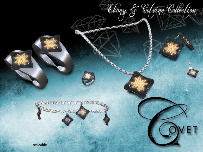 {Covet} Ebony & Citrine Collection