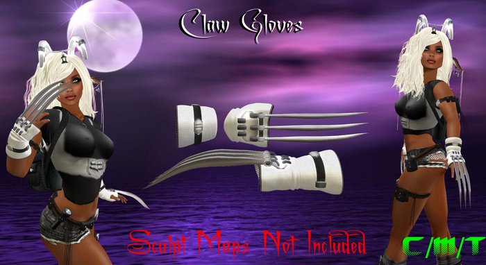 Claw Gloves (WHT) Boxed