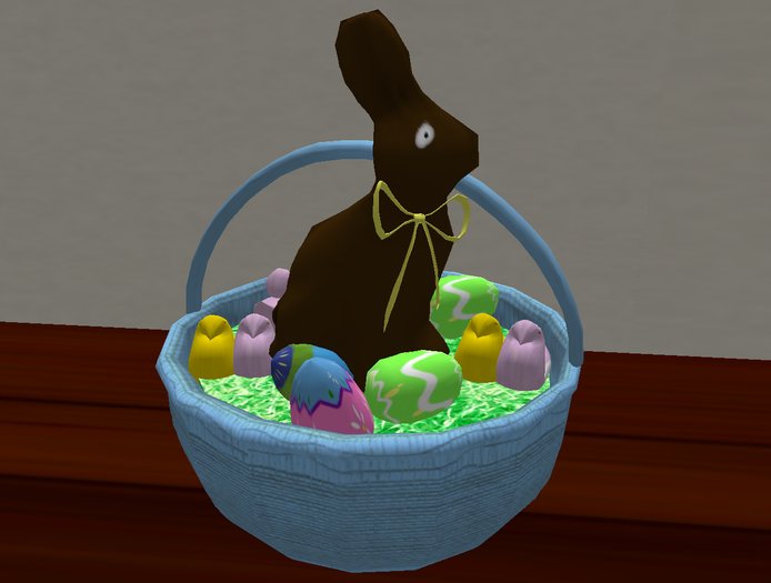 Blue Easter basket by Krystal's Design ( transfer)