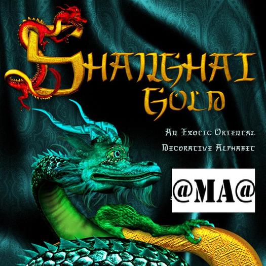 @MA@ TEXTURES Shanghai Gold Alphabet