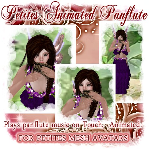 Animated Musical Panflute    *FOR PETITES MESH AVATARS*